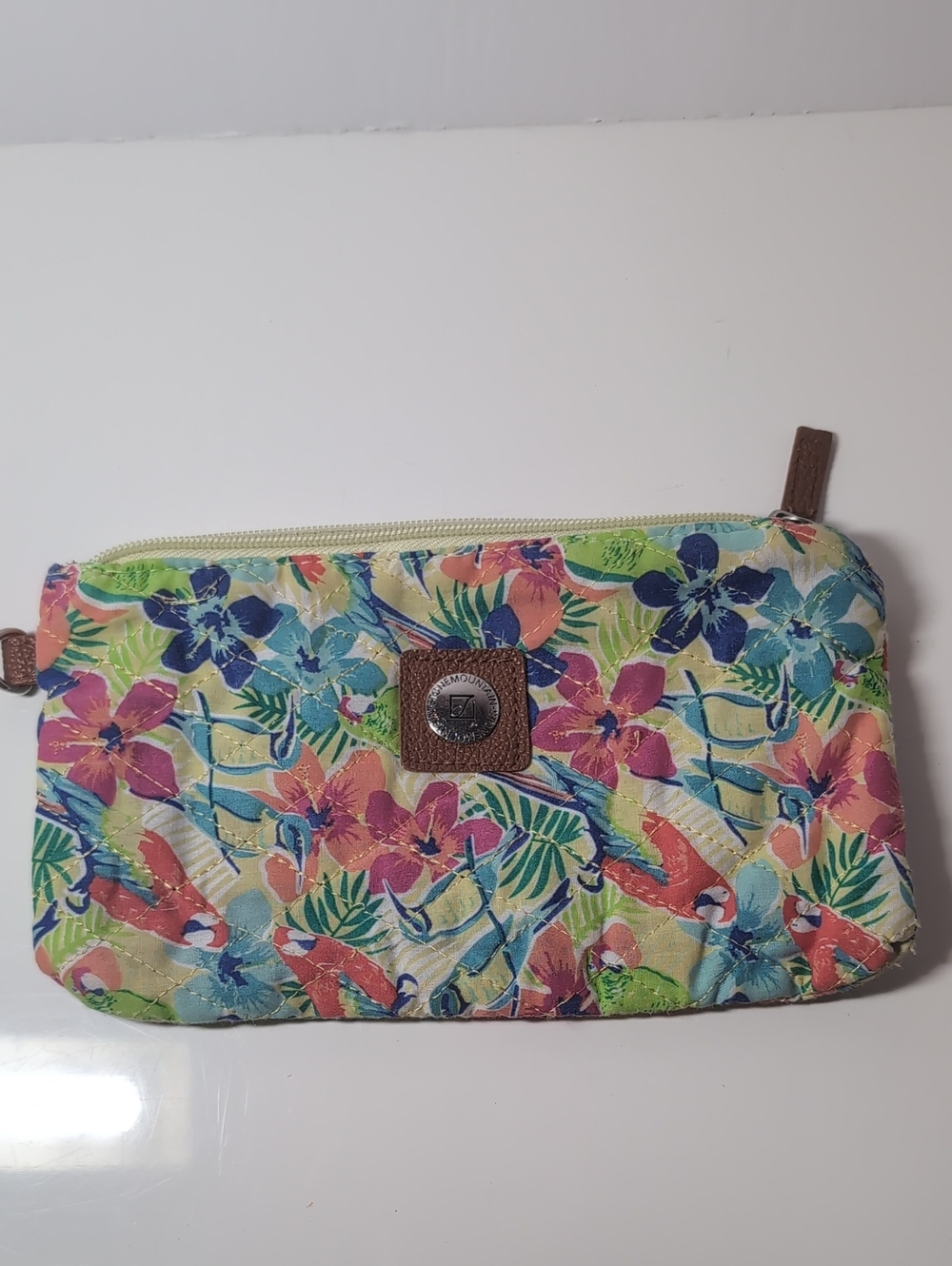 Stone Mountain Tropical Floral Quilted Wristlet - Multi-Color